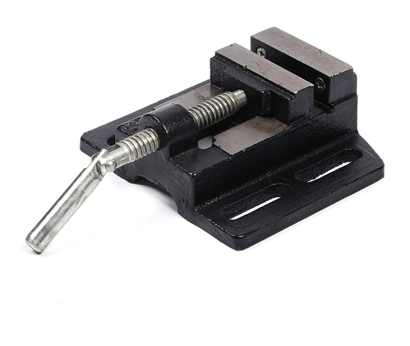 Workshop Tools Bench - ミニドリルスタンド、バイス付き、頑丈な調整可能なベンチクランプベース、ハンドドリル変換用、コンパクトなデスクトップワークショップツール