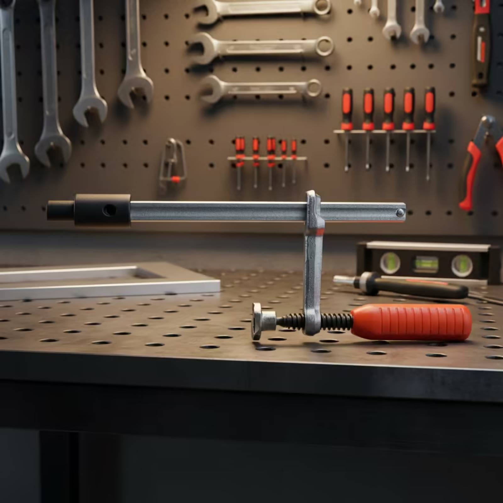 Tools For Fabrication Workshop - 金属加工用固定具クランプ Tハンドルツール付き高強度インサートクランプ 頑丈で硬質な溶接工、金属加工、作業場向け