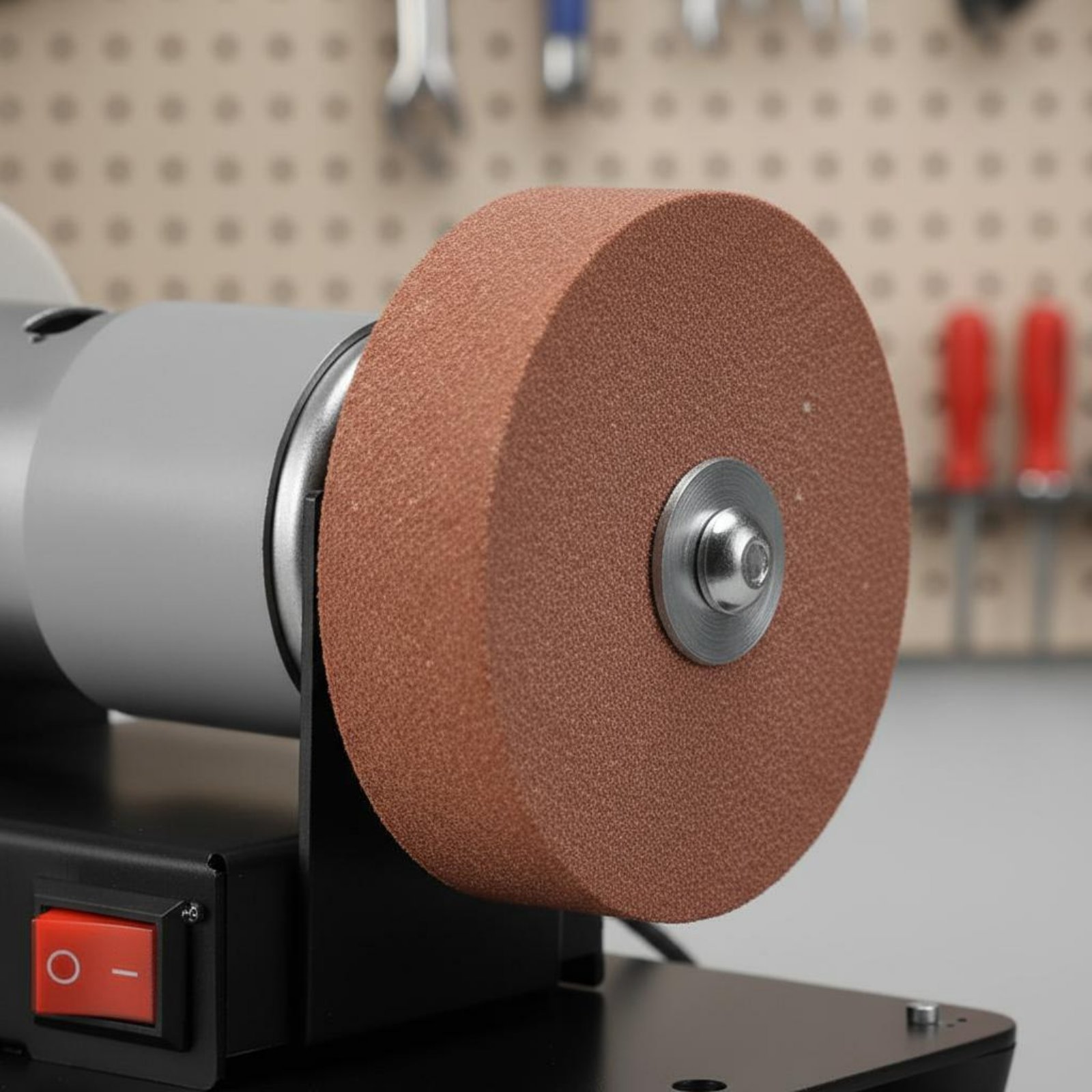 Workshop Tools Bench - ミニベンチグラインダー多機能小型カウンタートップグラインダー電動工具7段階速度調整可能なワークショップ装置ガレージ用ポータブル