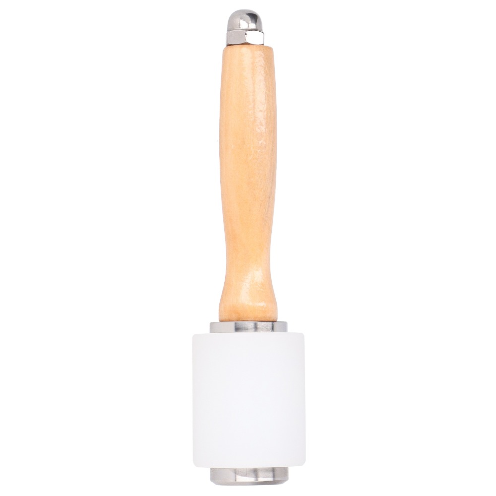 Mallet Wood Carving - 複数の素材を使用した革細工用ハンマー、様々な色、長さ21cm、木製ハンドル、革工具、ナイロン製クラフトマレット