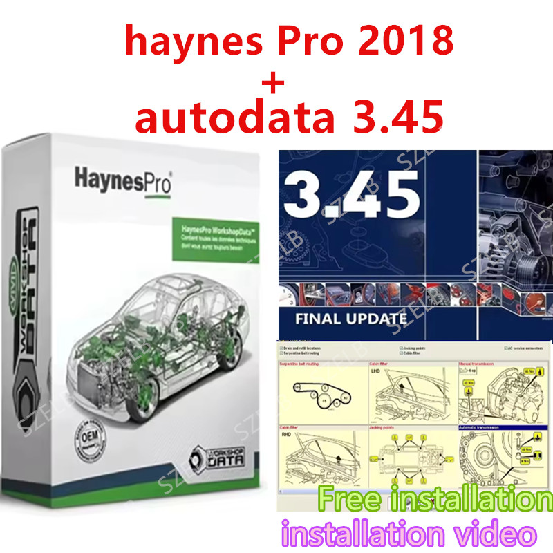 Workshop Tools Automotive - Haynes Pro（Vivid2018）とAutodata3.45 Atris-Technik自動車整備データ自動修理ソフトウェア診断ツール