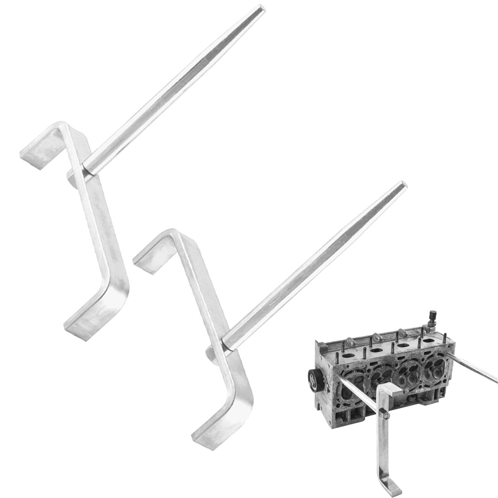 Workshop Tools Automotive - 2 個合金鋼エンジンシリンダーヘッドサポートブラケット修理ツール自動車メンテナンスワークショップ用エンジン修理ツール
