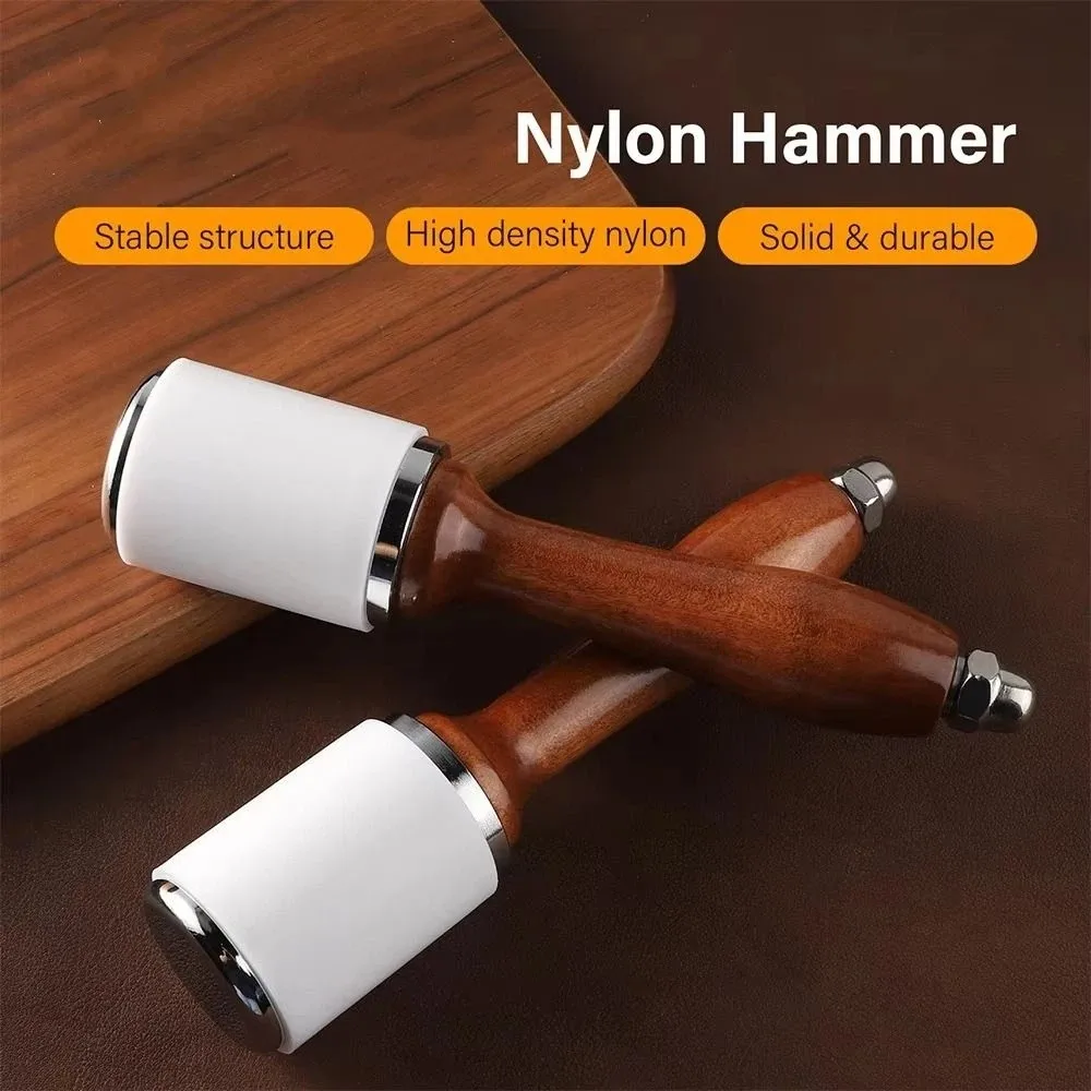 マレット木製ハンドルナイロンハンマー革工芸用ソリッドアートレ - Mallet Wood Carving のレビューと価格