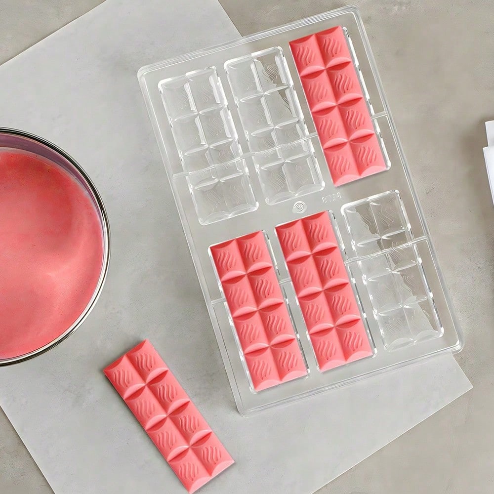 格子柄チョコレートバー型、家庭、デザートショップ、工房用の透 - Tools For Home Workshop のレビューと価格