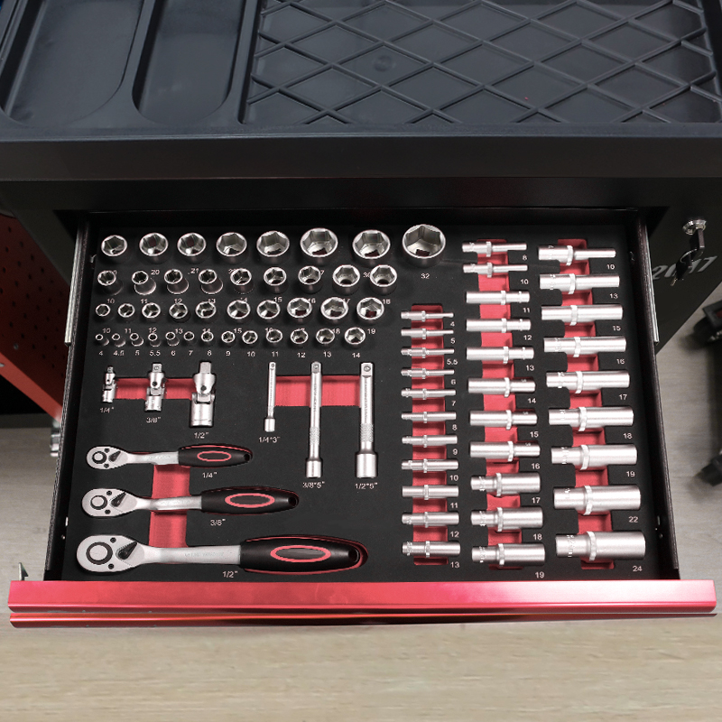 7段引き出しツールトロリー、273個のEVAフォームツールセ - Mechanical Tools In Workshop のレビューと価格