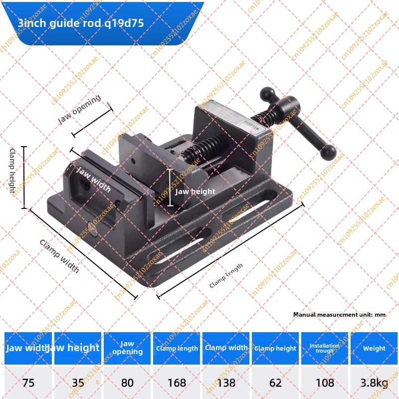 ヘビーデューティーフラットバイス 3インチ精密ガイドバー ベ - Workshop Tools Bench のレビューと価格
