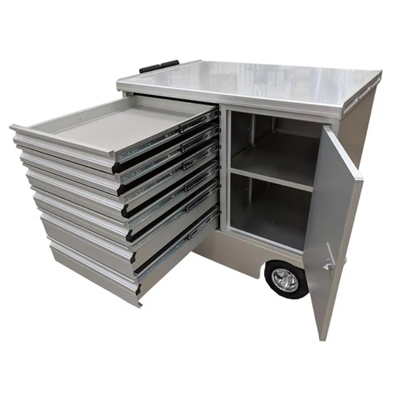 カスタムミニアルミ製ローリングワークショップピットカート、ミ - Tools For Fabrication Workshop のレビューと価格