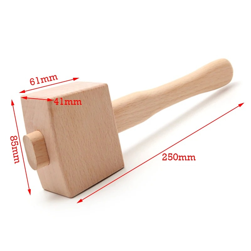 DIY手作り革、木工道具、子供の手作り無垢材、ブナ材ハンマー - Mallet Wood Carving のレビューと価格