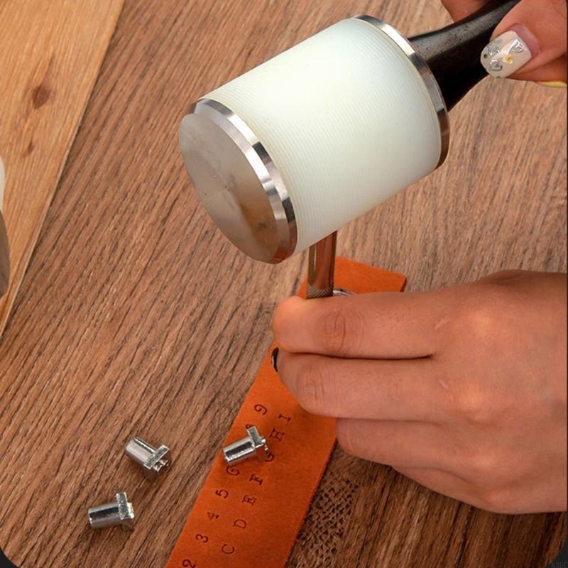 diyレザークラフトマレットロングハンドル縫製革cowhid - Mallet Wood Carving のレビューと価格