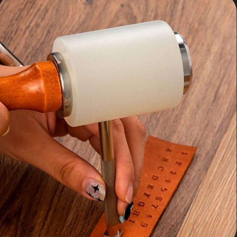 diyレザークラフトマレットロングハンドル縫製革cowhid - Mallet Wood Carving のレビューと価格