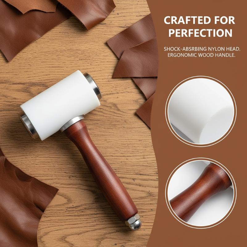 1PC レザーカービングハンマー レザークラフトマレット ナ - Mallet Wood Carving のレビューと価格
