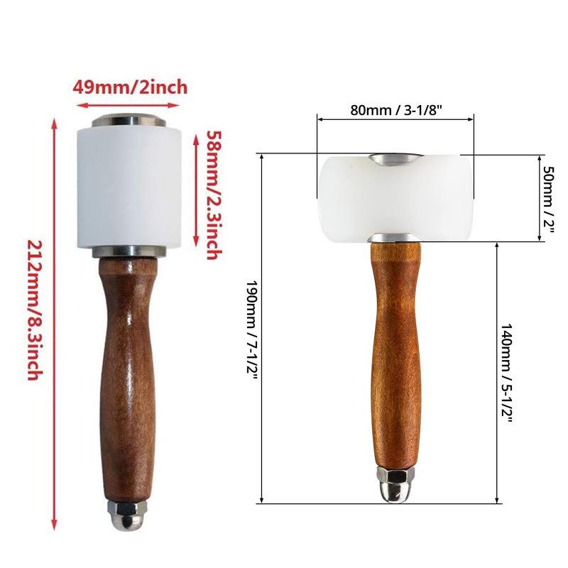 1PC レザーカービングハンマー レザークラフトマレット ナ - Mallet Wood Carving のレビューと価格