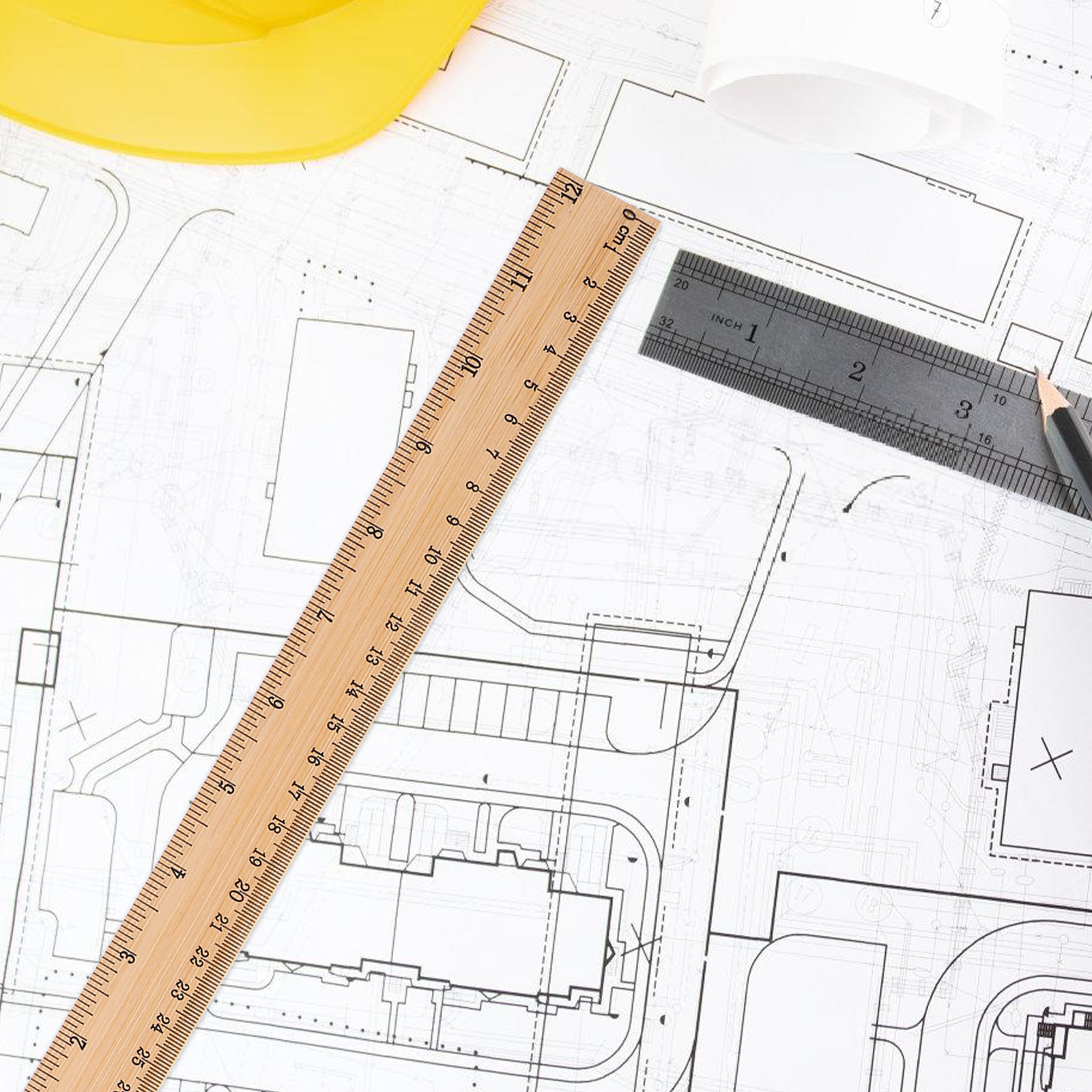 6本セットの丈夫な竹製定規、変形しない測定ツール、学生、子供 - Workshop Tools Engineering のレビューと価格