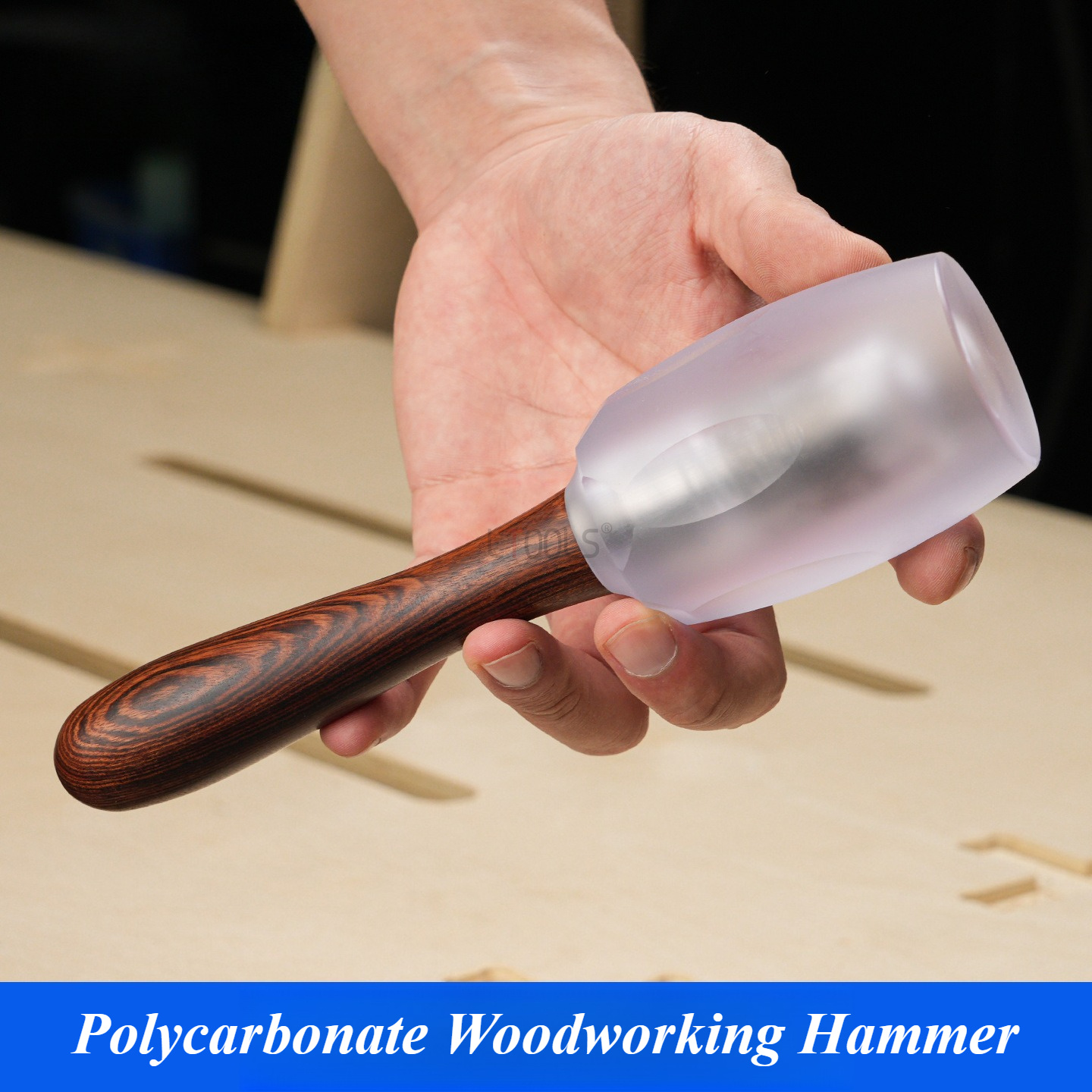 アンチスクラッチポリカーボネート木工ハンマー衝撃吸収マレット - Mallet Wood Carving のレビューと価格