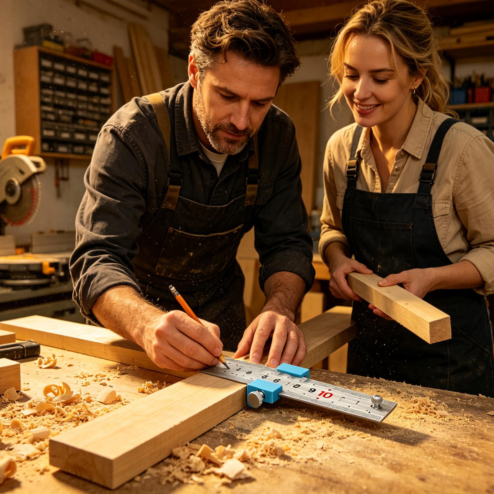 大工道具 大工定規 測定用スクライビングポジショニングブロッ - Tools For Home Workshop のレビューと価格