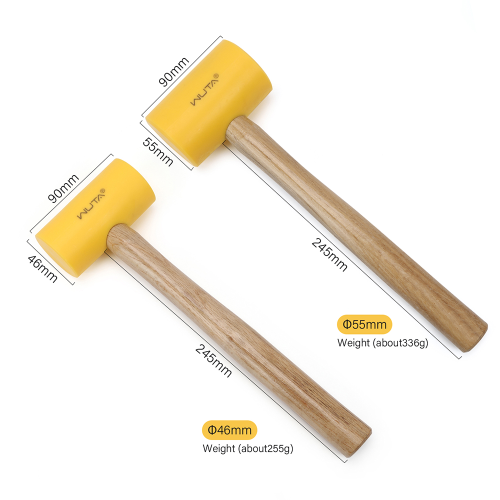 WUTA 1PC 多機能レザークラフトハンマーゴムマレットマ - Mallet Wood Carving のレビューと価格