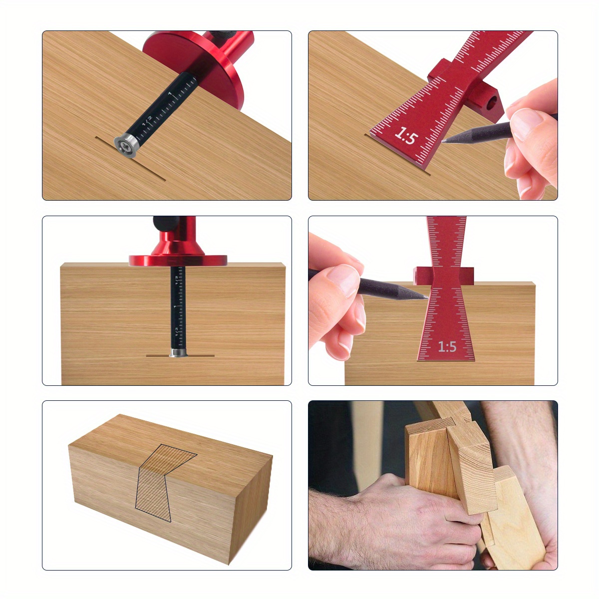 ホイールマーキングゲージ ダブテールジグガイドマーカー アル - Dovetail Marking Guide のレビューと価格