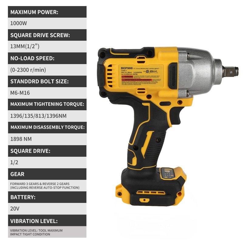 高トルクコードレスインパクトレンチ本体、1396Nm締付トル - Workshop Tools Automotive のレビューと価格