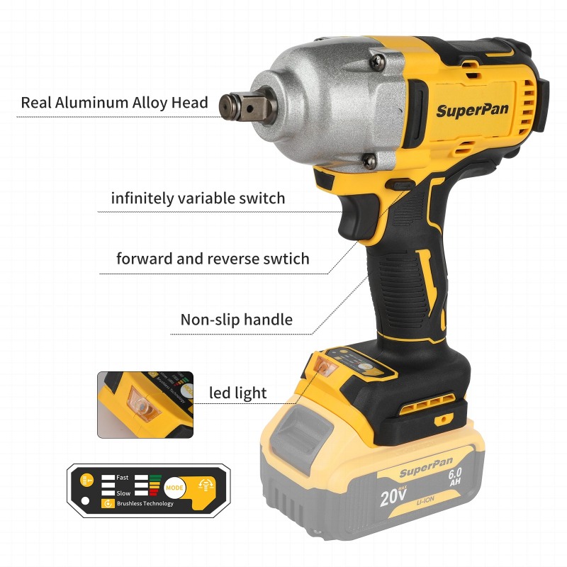 高トルクコードレスインパクトレンチ本体、1396Nm締付トル - Workshop Tools Automotive のレビューと価格